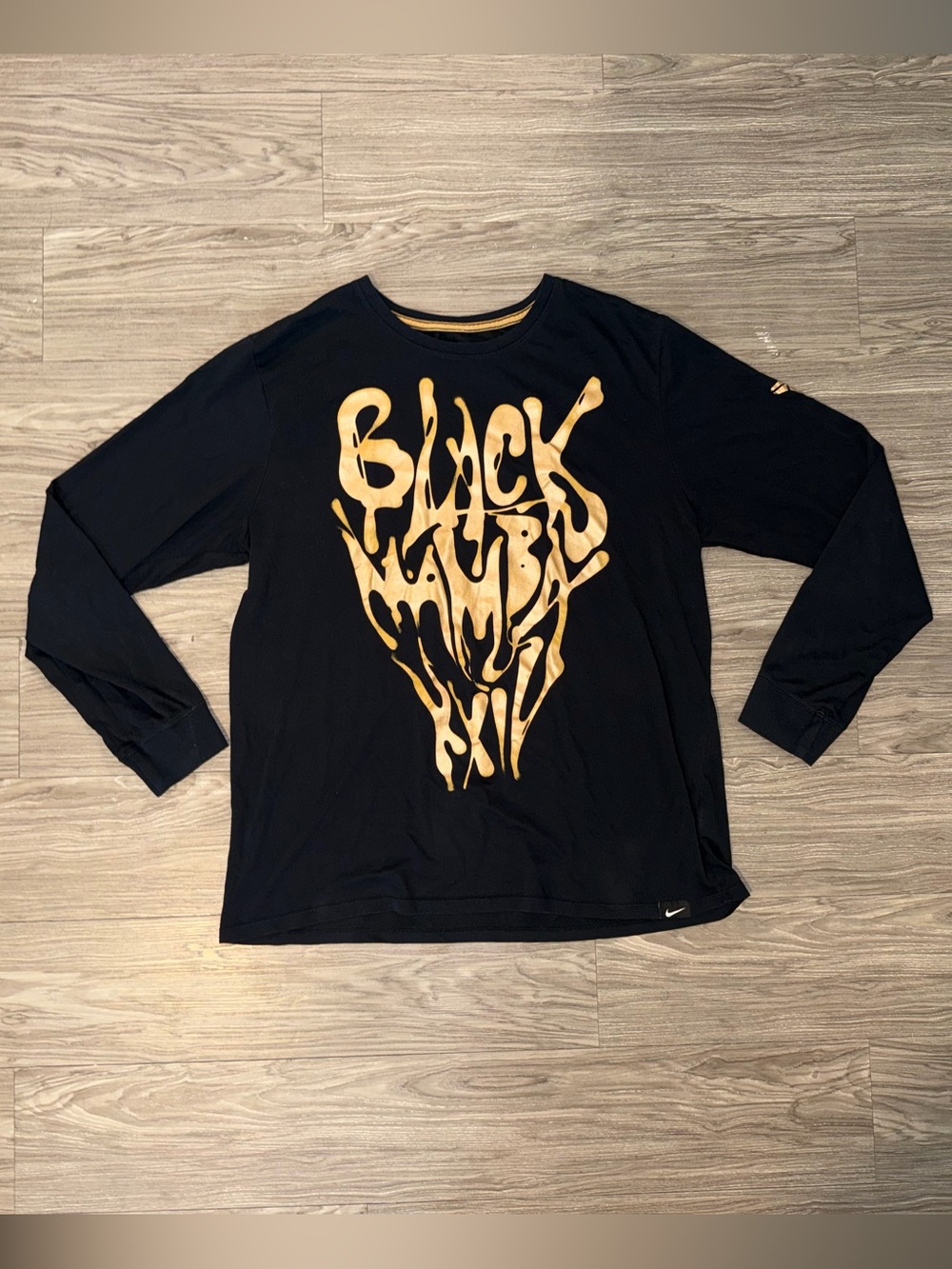 2014 NIKE BLACK MAMBA KOBE BRYANT DRI - FIT L/S TEE SHIRT Sz XL 827398 010